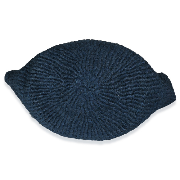 Saint Laurent Navy Raffia Calfskin Medium Panier Tote - Picture 5 of 7